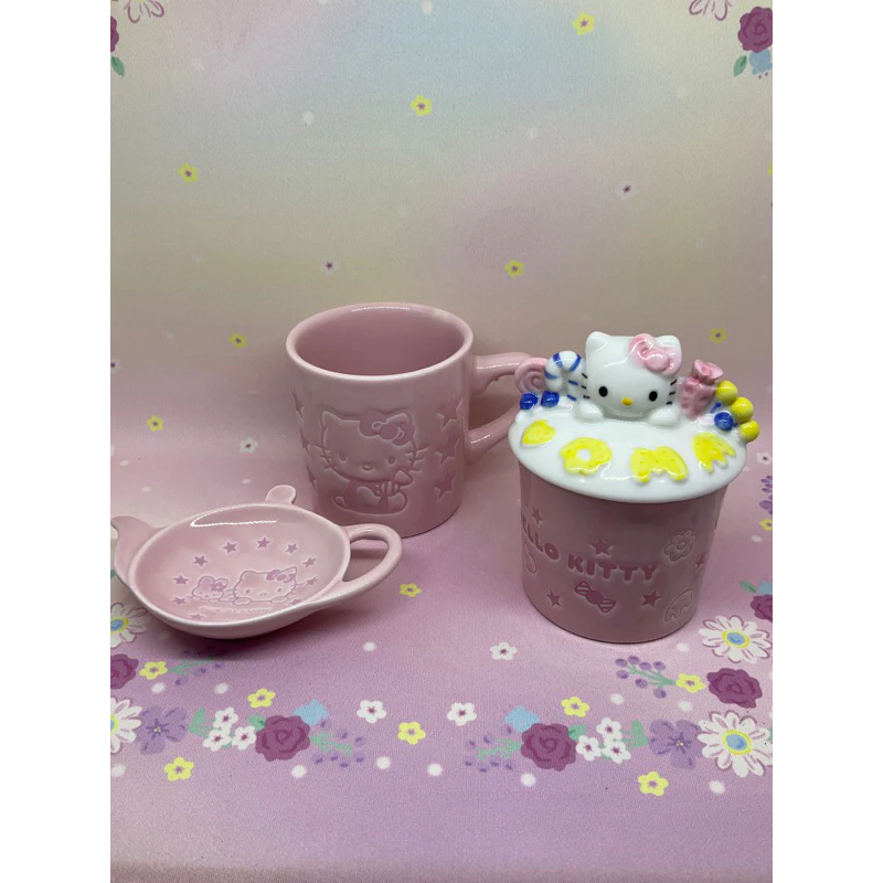 hello kitty 日本制 2001年陶瓷 3入組  有原盒