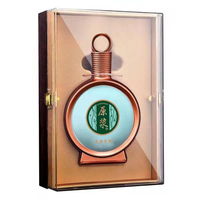 私人定制高端一斤装新款玻璃白酒瓶高档空酒瓶亚克力酒盒自酿密封