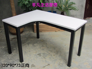 定制转角书桌电脑台式桌L型办公桌简约家用卧室墙角拐角学习写字