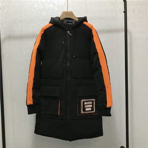 羽绒服男士2023年新款冬季潮牌中长款保暖衣服冬装加厚白鸭绒外套