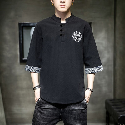 中国风盘扣男装唐装短袖
