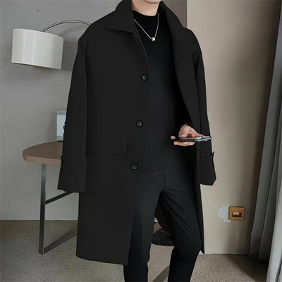 秋冬季中长款毛呢大衣呢子外套