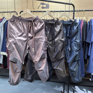 新款 潮流百搭舒适休闲束脚哈伦裤 多袋工装 时尚 运动裤 26B7A3春秋季