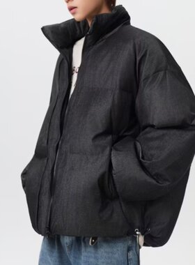 美式痞帅冬季立领棉服