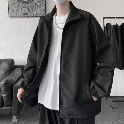 港风宽松立领休闲薄款棉服外套