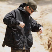 潮牌防风防水休闲多口袋冬装 23229美式 机能冲锋保暖羽绒外套冬季