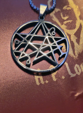 钛钢死灵之书黑金属克苏鲁吊坠