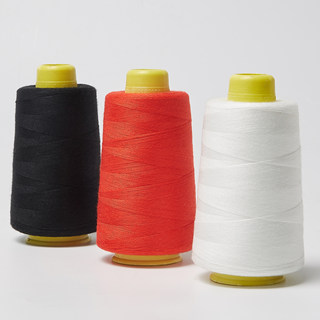 家用缝纫机专用线手工缝衣线缝被子棉线缝纽扣线黑白红色宝塔线