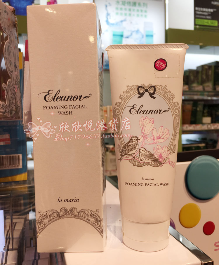 香港莎莎sasa专柜代购日本Eleanor温泉水盈泡沫洁面乳洗面奶100ML