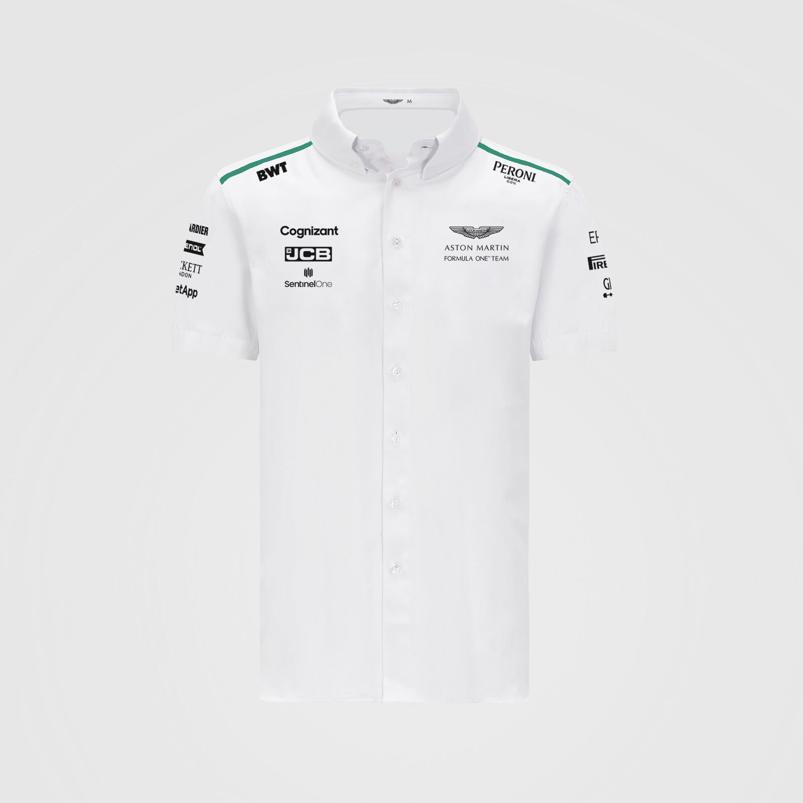 阿斯顿马丁车队f1赛车服短袖衬衣astonmartin衬衫工作服定制衣服