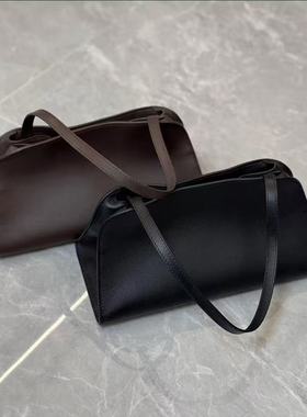 手工现货peggy进口头层牛皮马鞍腋下单肩时尚百搭简约女士包包