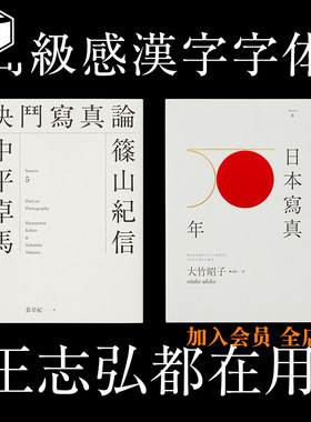 王志弘书籍封面字体高级感日文繁体中文ID字体包海报设计参考资料