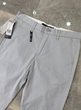森m马男薄款灰色休闲裤 青年款夏季商务休闲裤 微瑕显瘦九分男裤