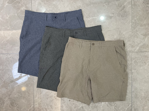 外贸尾货速干四面弹力面料不变形经典斜插袋男款短裤中裤商务男裤