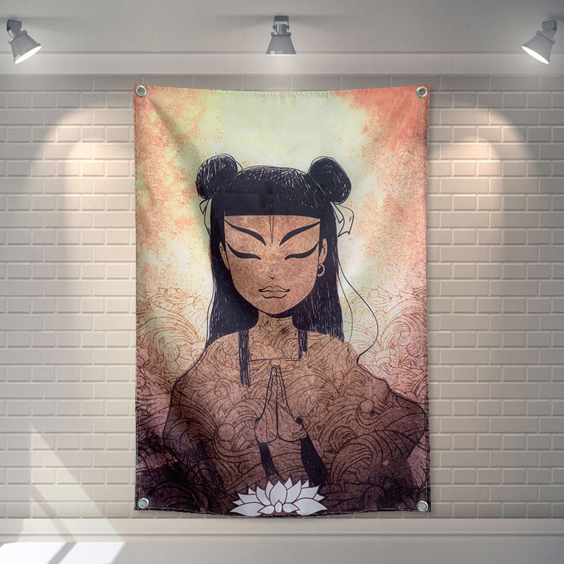 来图定制痛苦的信仰 痛仰摇滚挂旗 酒吧装饰壁挂挂布 窗帘工作室