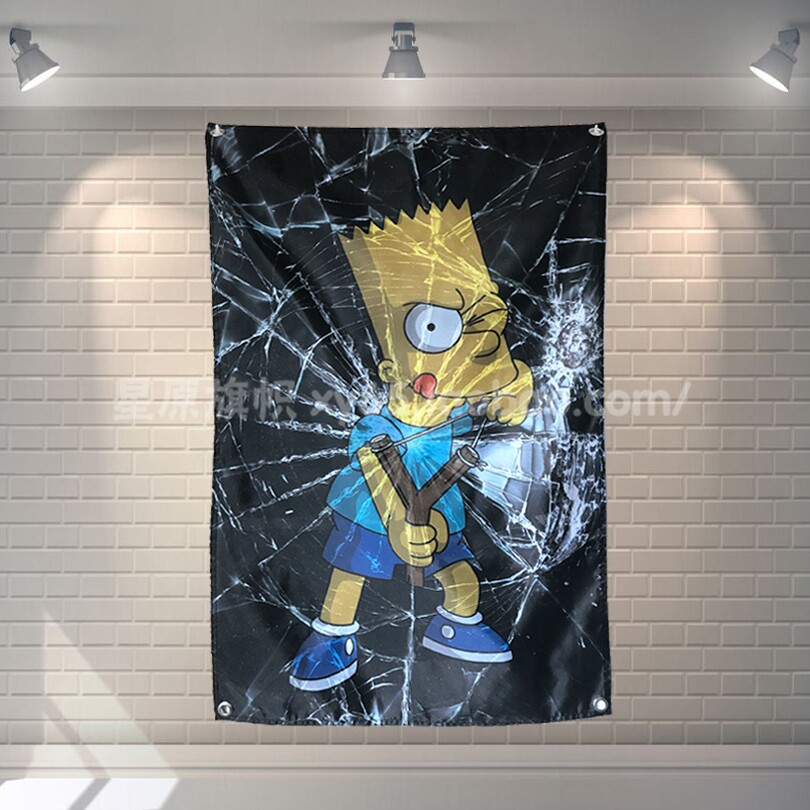 来图定制辛普森主题趣味酒吧房间挂布窗帘工作室台球厅直播背景布在类目 家居饰品, 壁饰中 - 来自Buy2taobao.com提供专业的淘宝代购服务