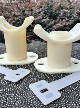 曝气器管道ABS/PP调节平衡支架配扎带DN32/40/50/65/80调高度支撑