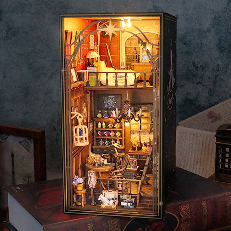 diy小屋米拉魔法书立哈利房子3D立体拼图拼装建筑模型生日礼物女