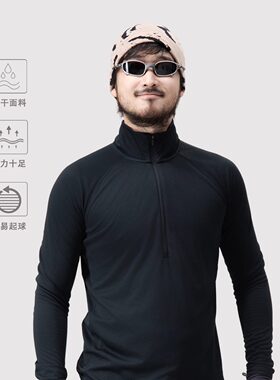 自制C3运动吸湿速干打底T恤男休闲长袖跑步暴汗测试 | 都叫我老盖