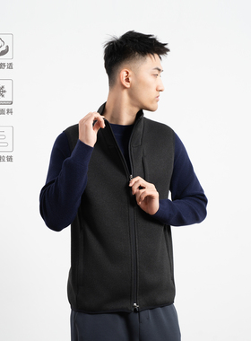 针织马甲SJ加绒秋冬保暖立领立体剪裁休闲 | 都叫我老盖