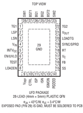 原装  LT8390EUFD LT8390IUFD LT8390 QFN 订货请询价