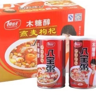 纯旺0无蔗糖食品木糖醇八宝粥适合糖尿饼人主食吃早餐速中老年友