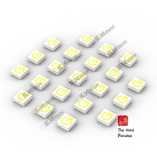 三乐团 印刷 diy 【拉奥G字母】 积木 方头散件 拼装 儿童 玩具