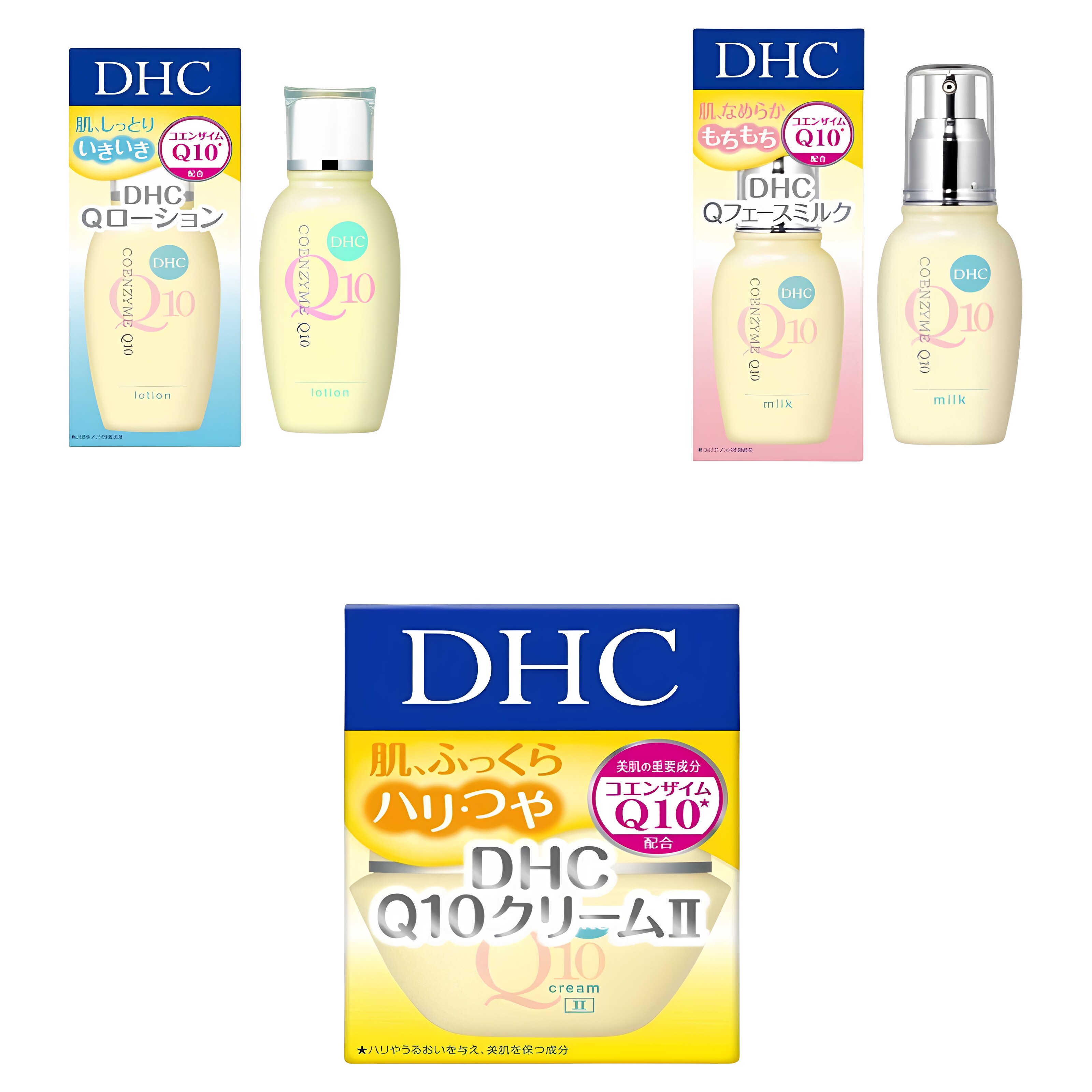 DHC 辅酶Q10焕肤化妆水60ml乳液40ml面霜20ml