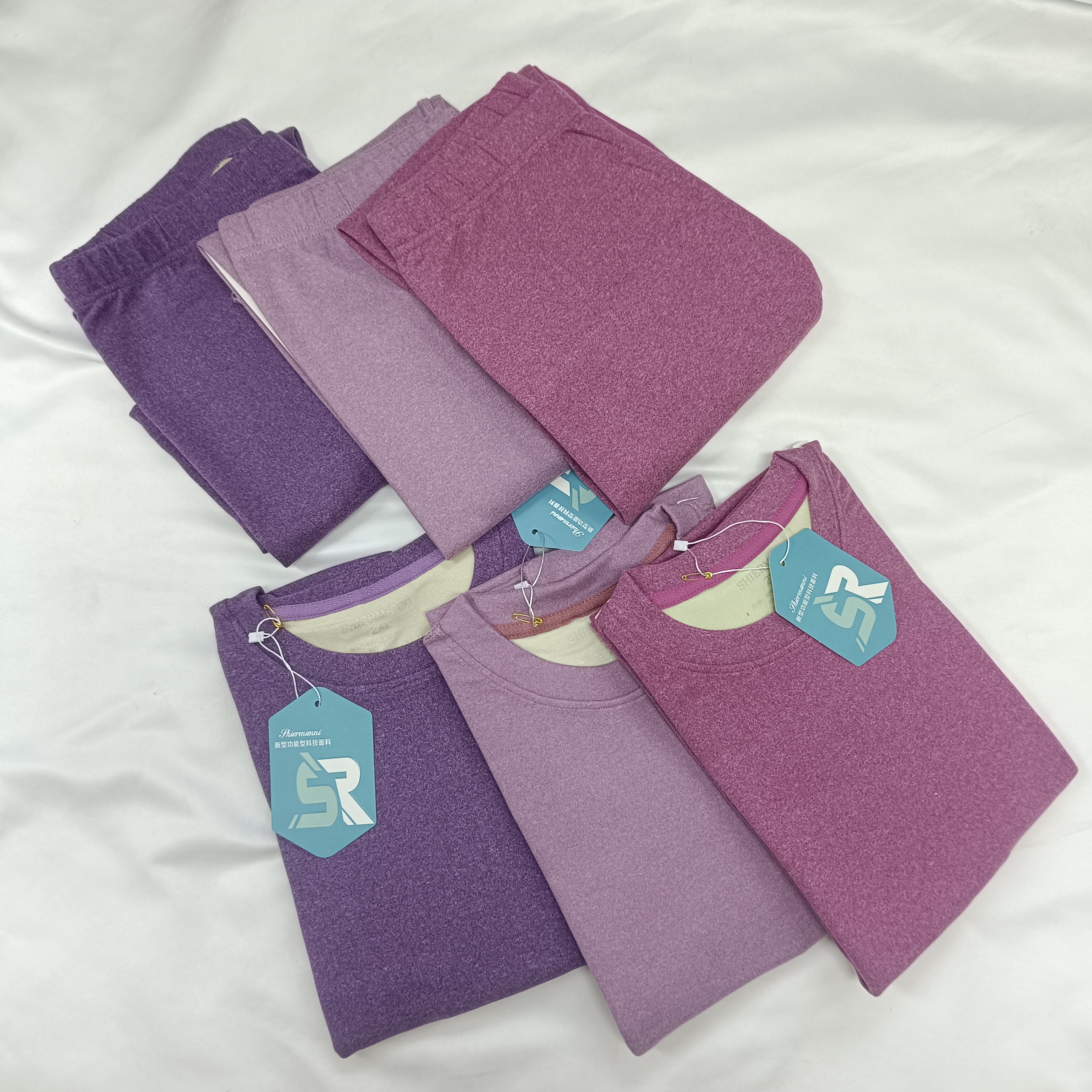 秋冬女士保暖内衣套装加绒秋衣裤女款打底衫内穿德绒发热无痕冬季