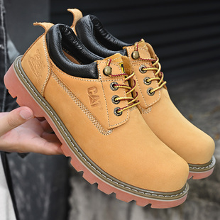 鞋 大头鞋 男真皮户外休闲皮鞋 男士 CATNICA 头层牛皮潮流登山鞋 工装