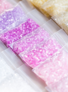 DIY饰品配件材料 日本进口星牌MGB22色闪白米珠2mm 渐变流苏 发簪