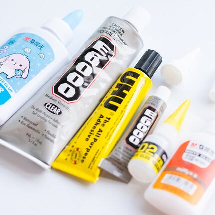 DIY饰品配件材料 白乳胶GS合众502UHU爱牢达点翠贴钻宝石胶水合集