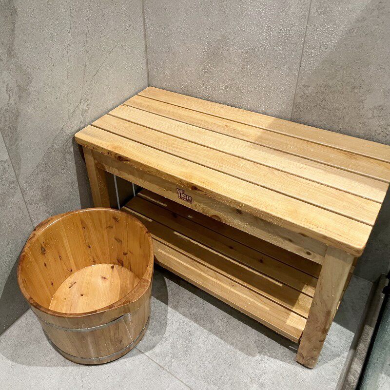 家用长条加固老人洗澡凳实木浴室凳淋浴凳卫生间坐凳防滑简约创意,住宅家具,矮凳,淘宝优惠券,粉丝福利购,淘宝优惠卷