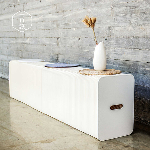 十八纸折叠多人长凳创意家具