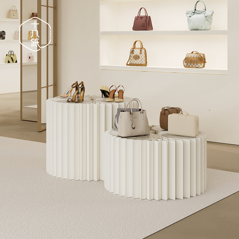 十八纸圆形展示台地台展架定制