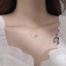 S999纯银项链女美人鱼尾轻奢小众高级贝母锁骨链2025新款爆款礼物