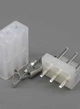 CH3.96电线接线接插件连接器端子插簧间距3.96mm插头插针3P针座