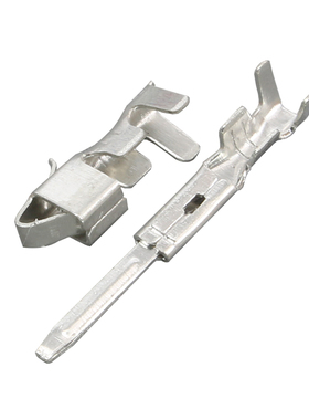 100只SM冷压端子间距2.54mmSM-A公头插簧连接器接插件簧片公针