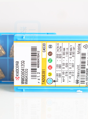 京瓷刀片WNMG080412CQ CA530/WNMG080408PS CA525/WNMG080408PP