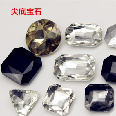 水钻鞋子马眼正方形大圆