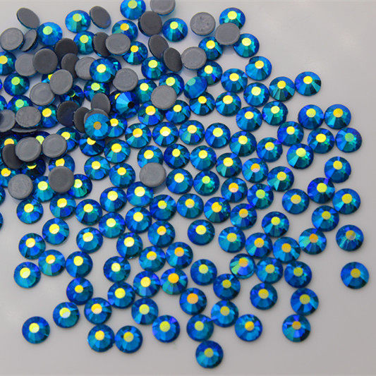 精品仿奥钻蓝色幻影烫钻衣服装饰水钻diy饰品配件演出服贴钻