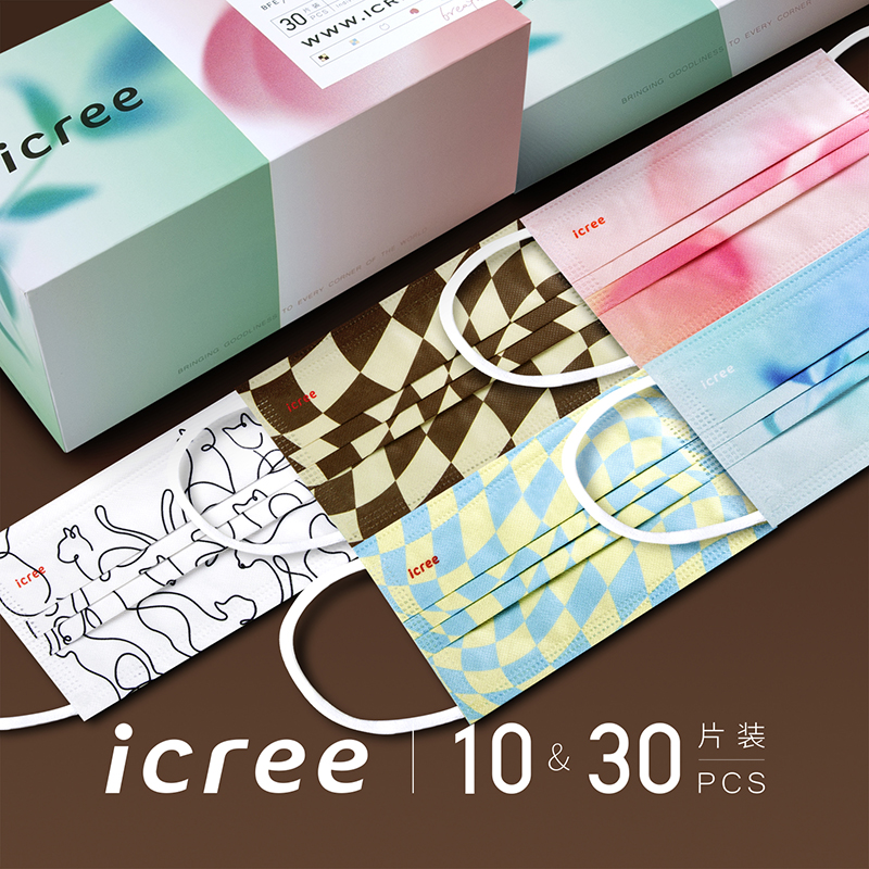 ICREE个性网红防尘透气口罩