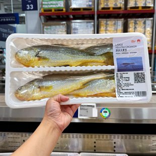 山姆三去深水大黄鱼4条装1kg 海产生鲜 顺丰发货