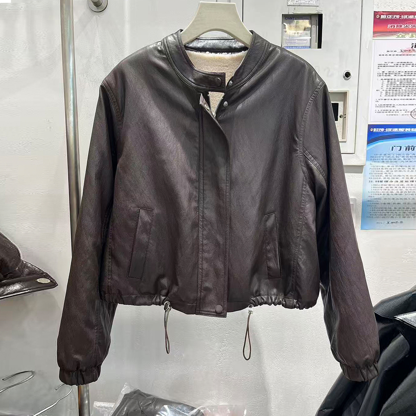 加绒加厚皮外套女2025冬季