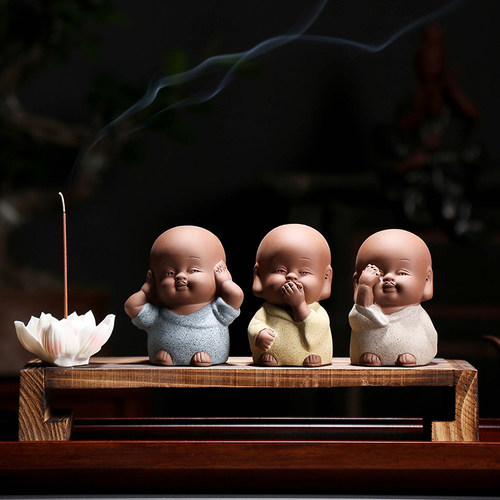 小和尚精品紫砂不听可爱功夫茶具