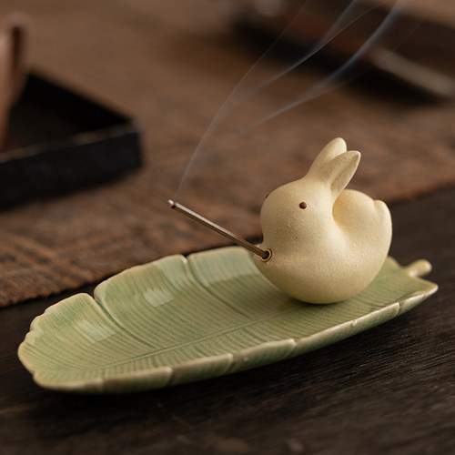 赵永辉紫砂小兔子线香炉