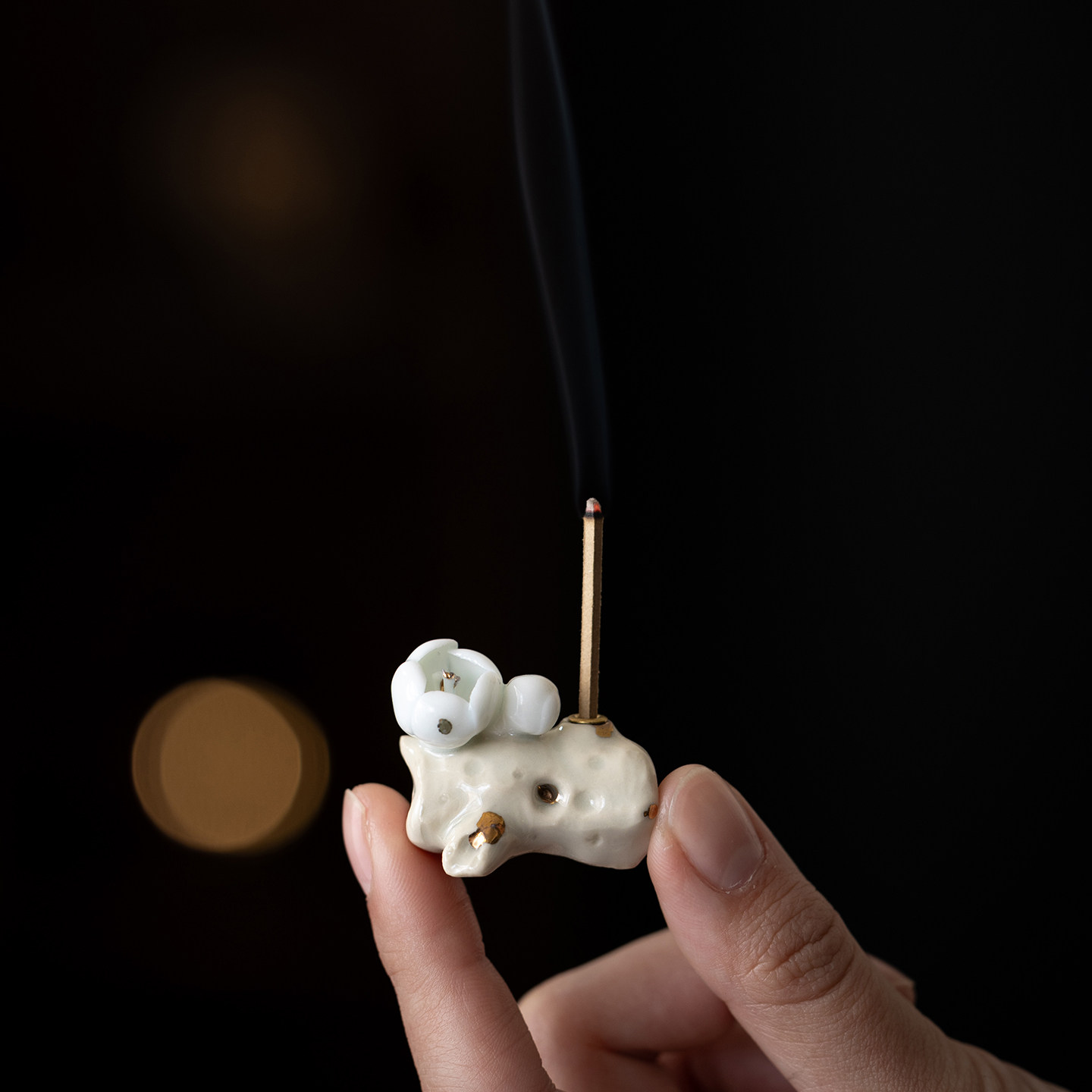 手工陶瓷香炉创意影青小梅花朵造型线香插茶道香薰炉家用桌面摆件,餐饮具,茶道/香炉,淘宝优惠券,粉丝福利购,淘宝优惠卷