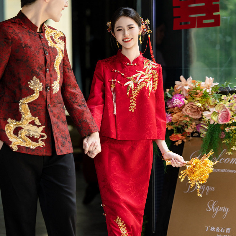 新中式新娘结婚敬酒服2025新款