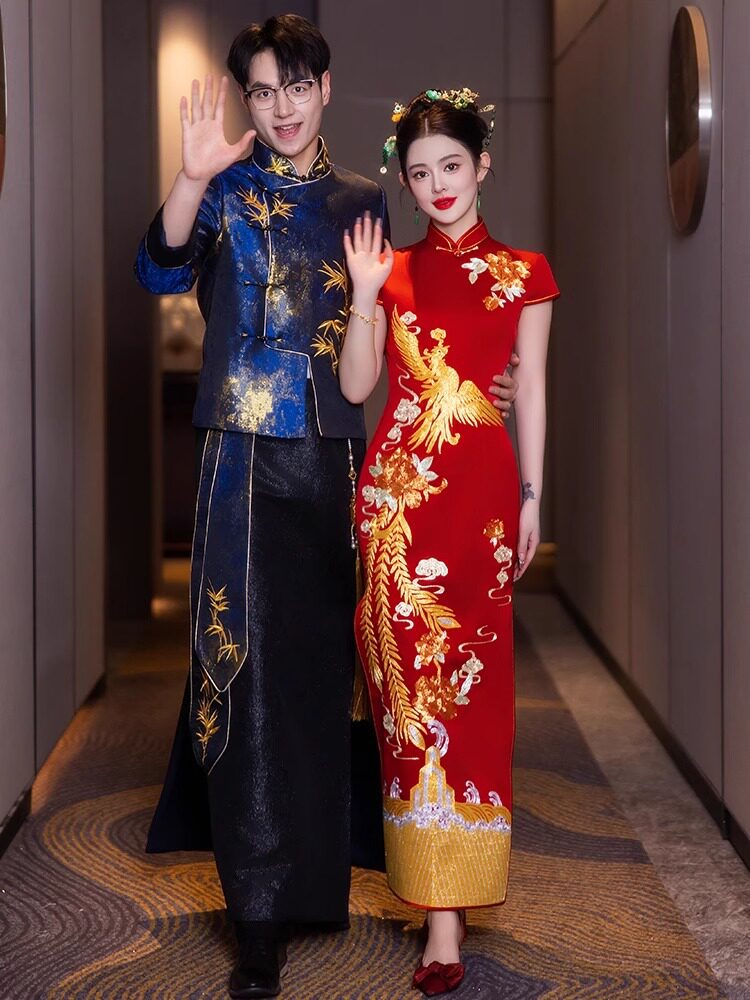 新中式旗袍敬酒服2025新款新娘