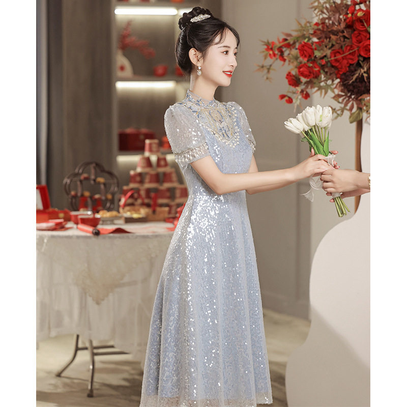 2025新款新中式敬酒服新娘连衣裙